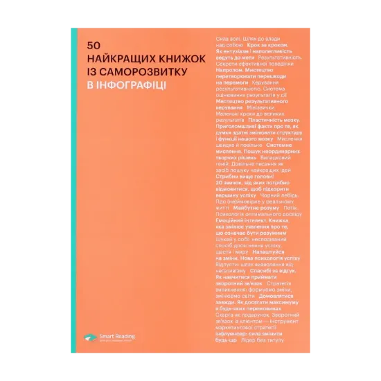 Зображення 50 найкращих книжок із саморозвитку в інфографіці
