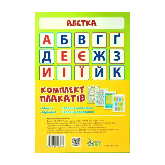 Зображення Комплект плакатів А4 4 в 1