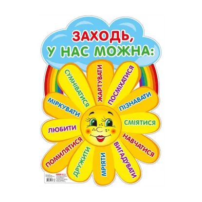 Зображення Плакат. Заходьте будь ласка. Сонечко